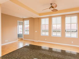 Windows overlook the historic Open Air Post Office